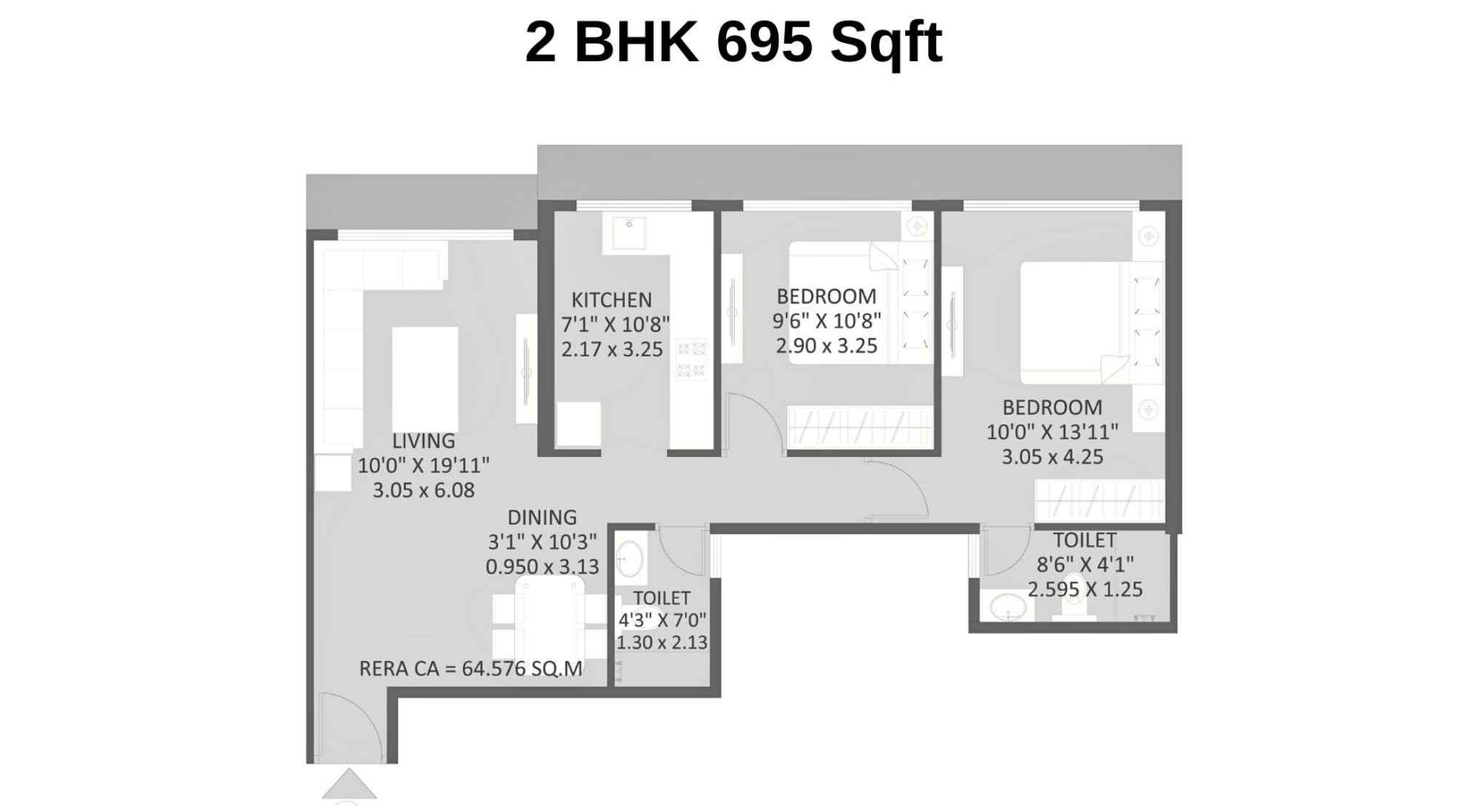 Maithili-The-Trellis-Floor-Plan-2-BHK-695-Sqft