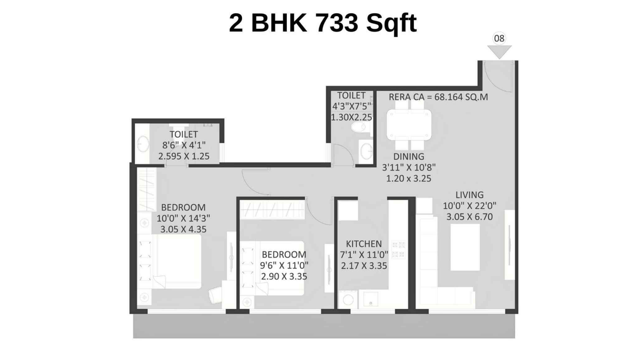 Maithili-The-Trellis-Floor-Plan-2-BHK-733-Sqft