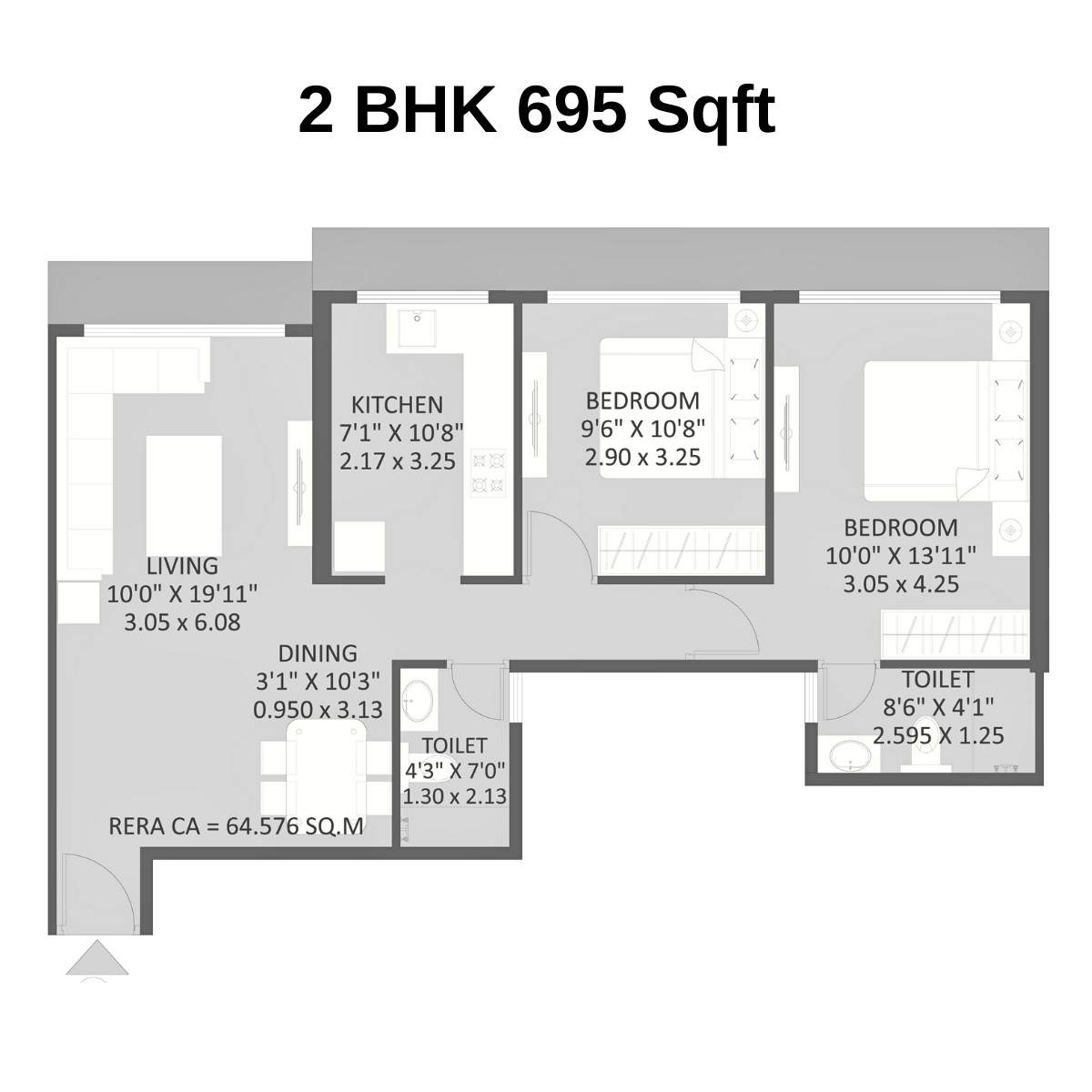 Maithili-The-Trellis-Floor-Plan-2-BHK-695-Sqft