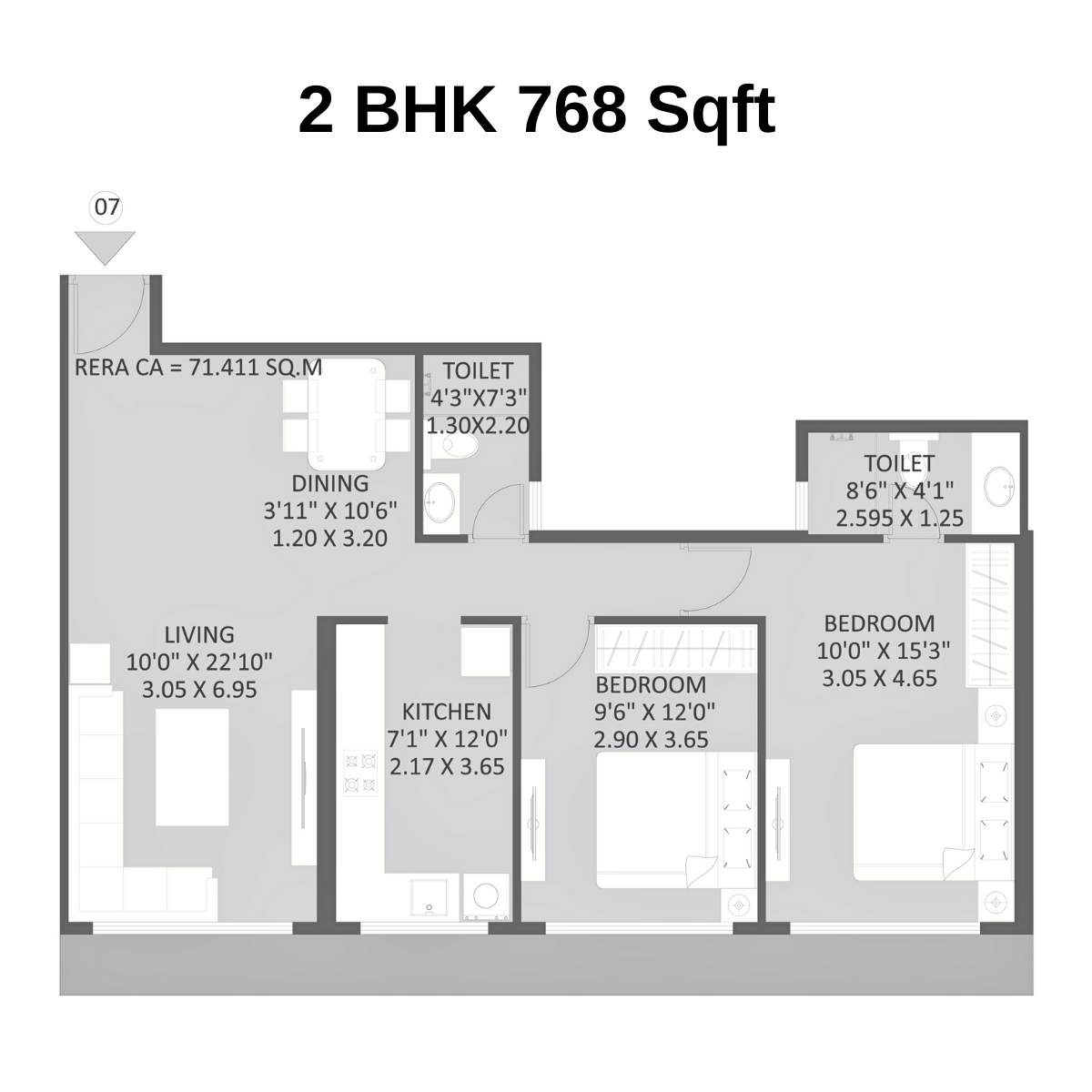 Maithili-The-Trellis-Floor-Plan-2-BHK-768-Sqft