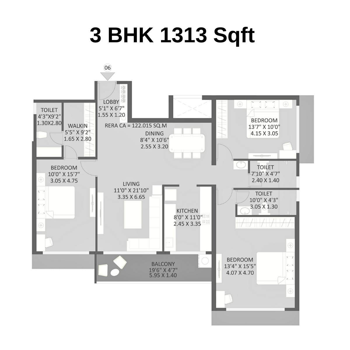 Maithili-The-Trellis-Floor-Plan-3-BHK-1313-Sqft